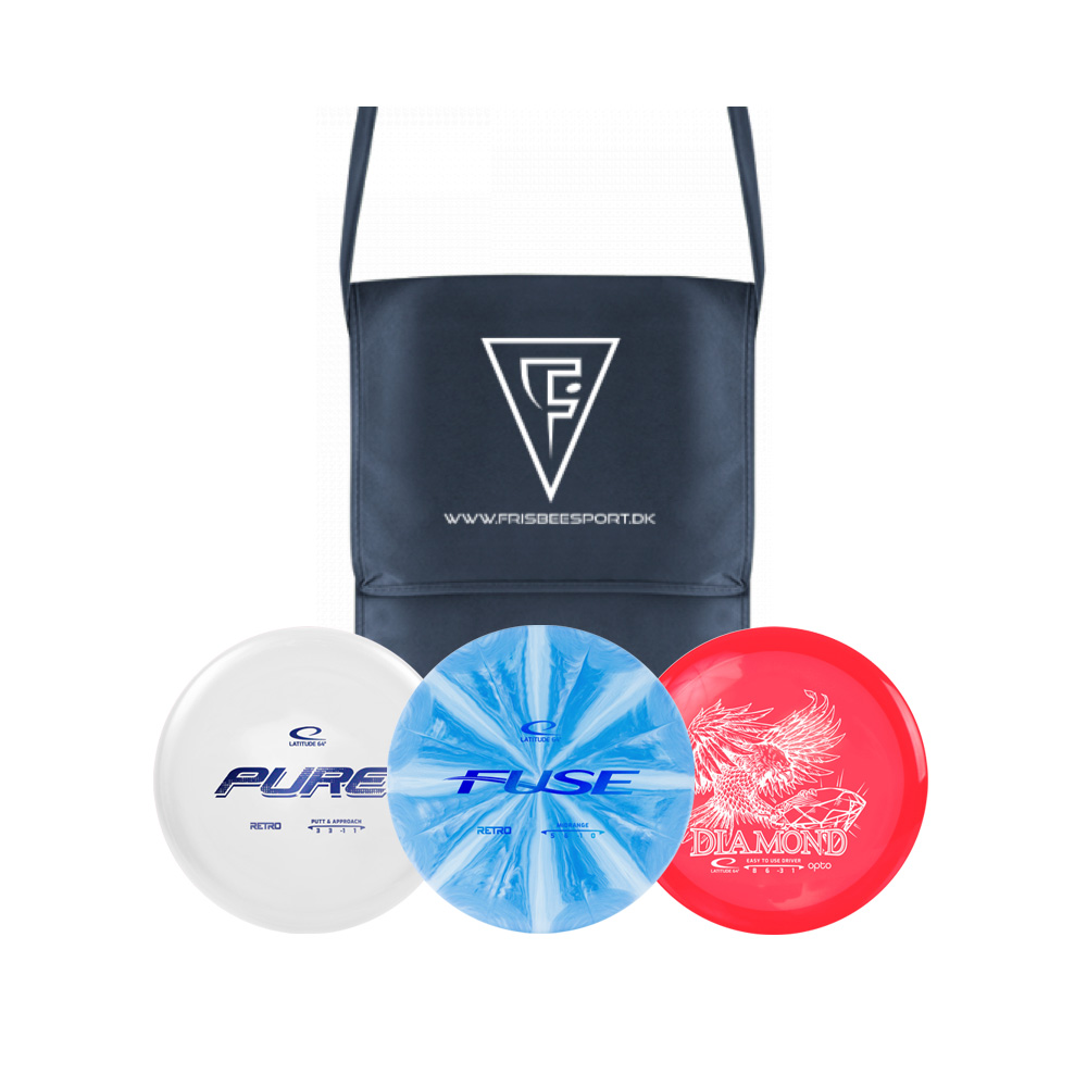 FrisbeeSport Disc Golf Startersæt inkl. skuldertaske